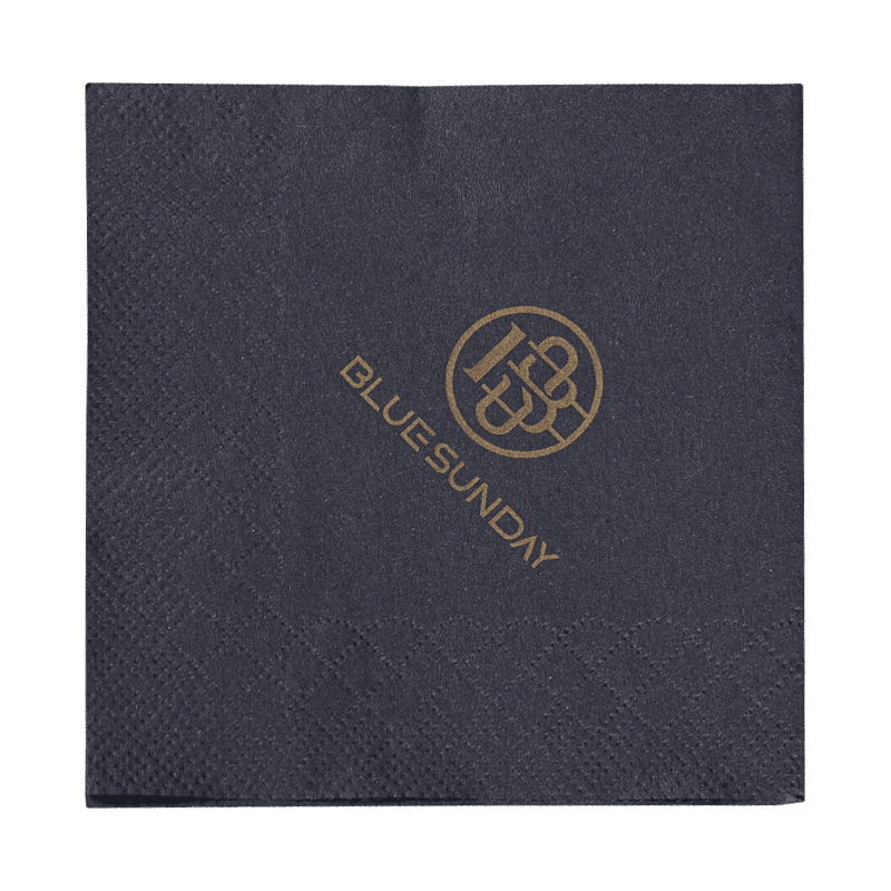 23x23 șervețele de hârtie neagră cu imprimare aurii SJ4201 23x23 șervețele de hârtie neagră cu imprimare aurii SJ4201