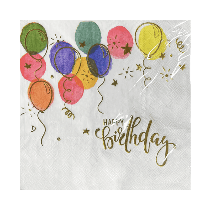 33x33 Happy Birthday Jerskins Elegant cu ștampilare fierbinte SJ5201