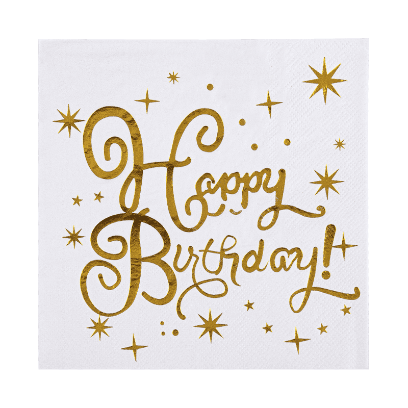 33x33 Jersingi de cocktail la mulți ani 3papciri de hârtie cu ștampilare fierbinte SJ3301 33x33 Jersingi de cocktail la mulți ani 3papciri de hârtie cu ștampilare fierbinte SJ3301