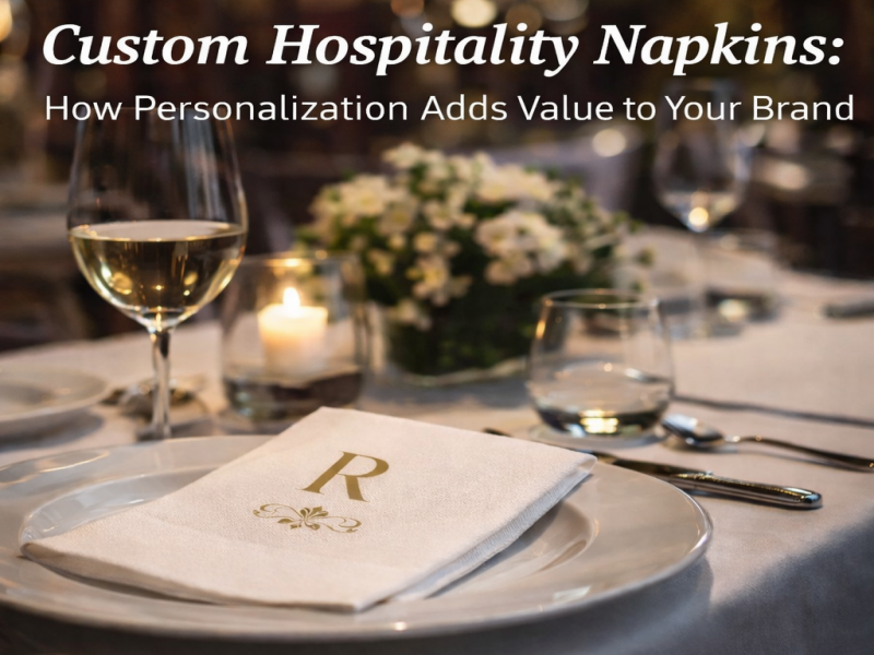 Șervețele personalizate pentru ospitalitate: cum personalizarea adaugă valoare mărcii dvs