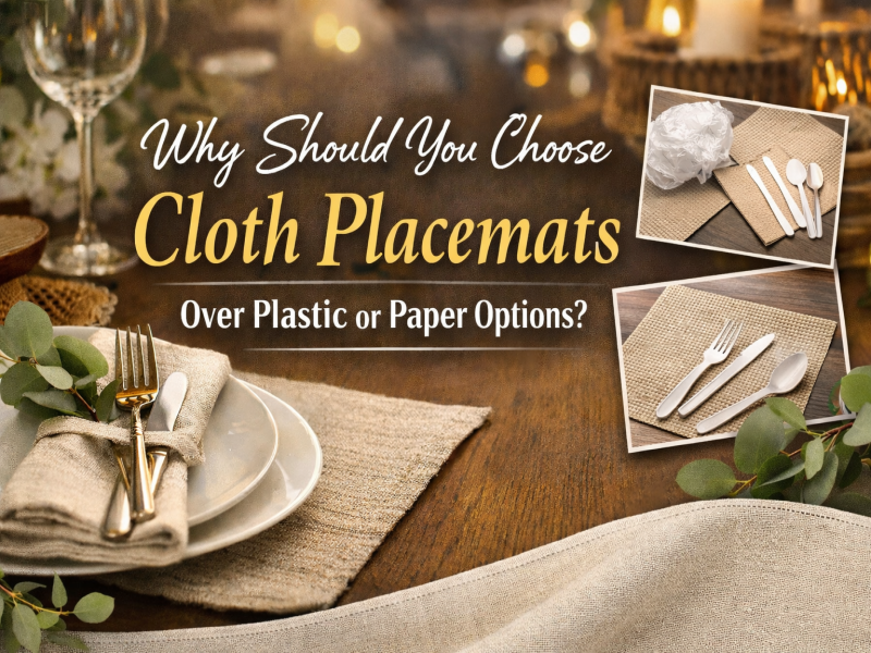 De ce ar trebui să alegi servetele din pânză în locul opțiunilor din plastic sau hârtie?