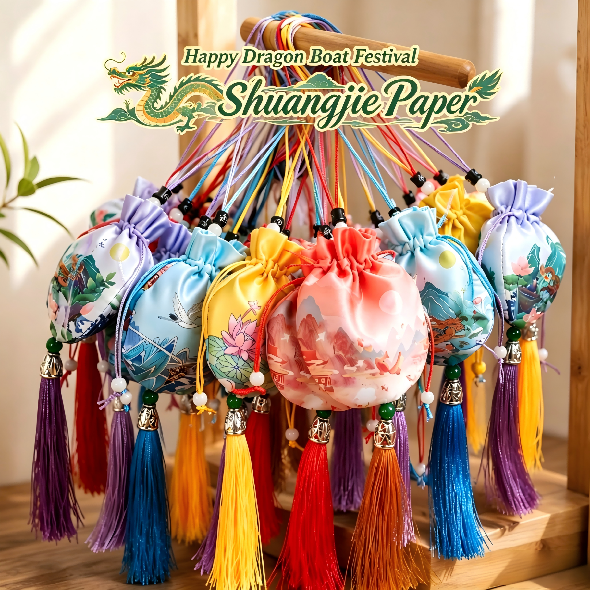 Happy Dragon Boat Festival 2026: Echipa noastră realizează manual plicuri tradiționale chinezești din plante pentru sănătate și binecuvântări